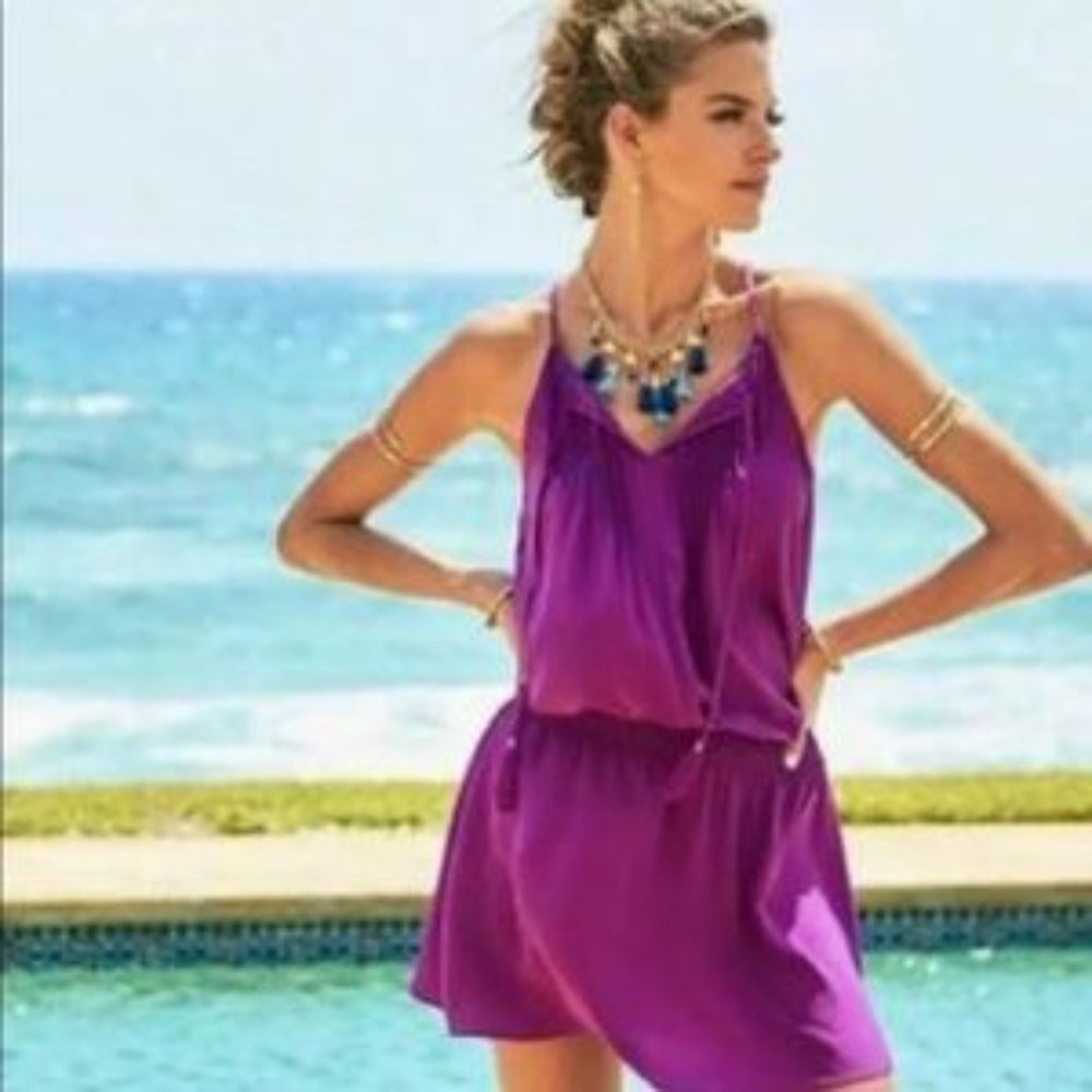 Lilly Pulitzer Minda 100% Silk Sleeveless Dress w/ Pintuck Pleats